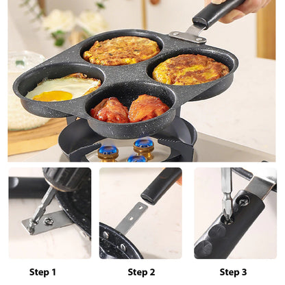 4-Hole Non-stick Egg Frying Pan