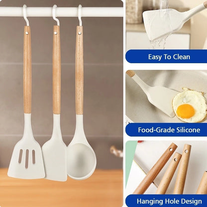 19pcs Silicone Kitchen Utensils Set