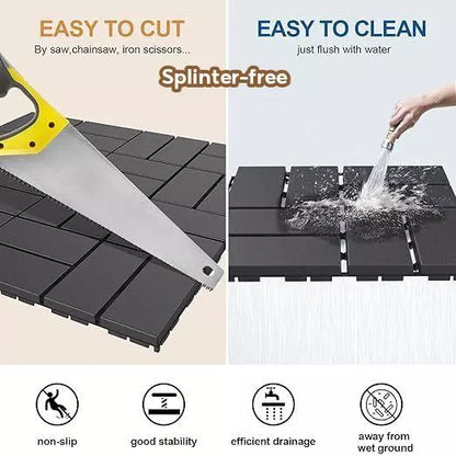 PVC Interlocking Floor Decking Tiles