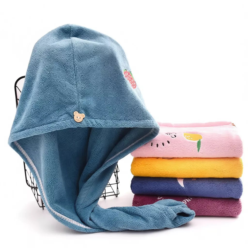 Microfiber Hair Drying Towel Cap