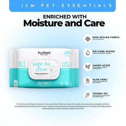 PurPaws Hypoallergenic Pet Wipes