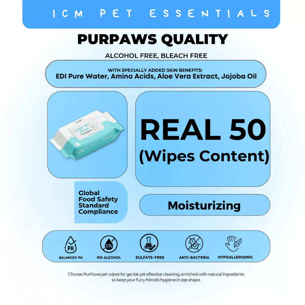 PurPaws Hypoallergenic Pet Wipes