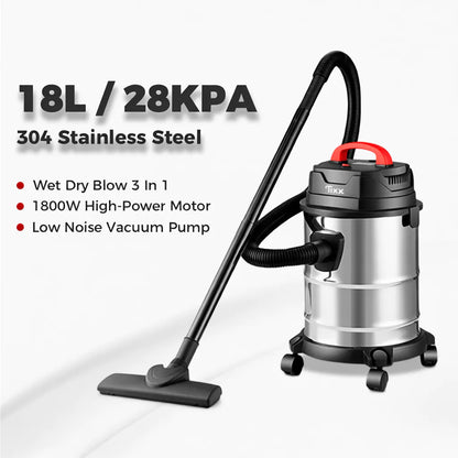 Tixx 3-in-1 Wet Dry Blowing Vacuum Cleaner 18L Capacity