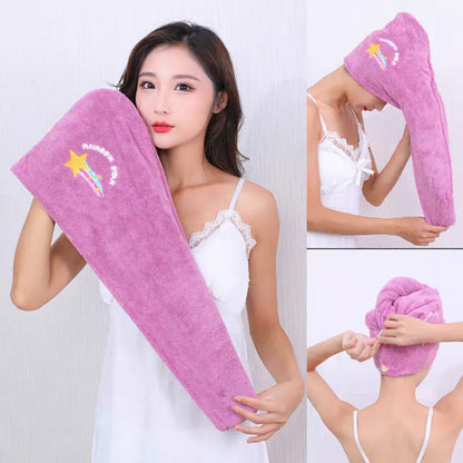 Microfiber Hair Drying Towel Cap