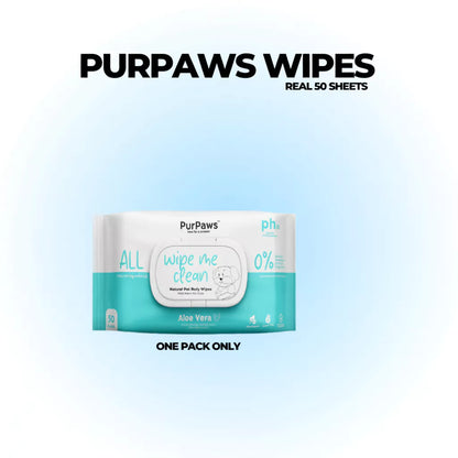 PurPaws Hypoallergenic Pet Wipes