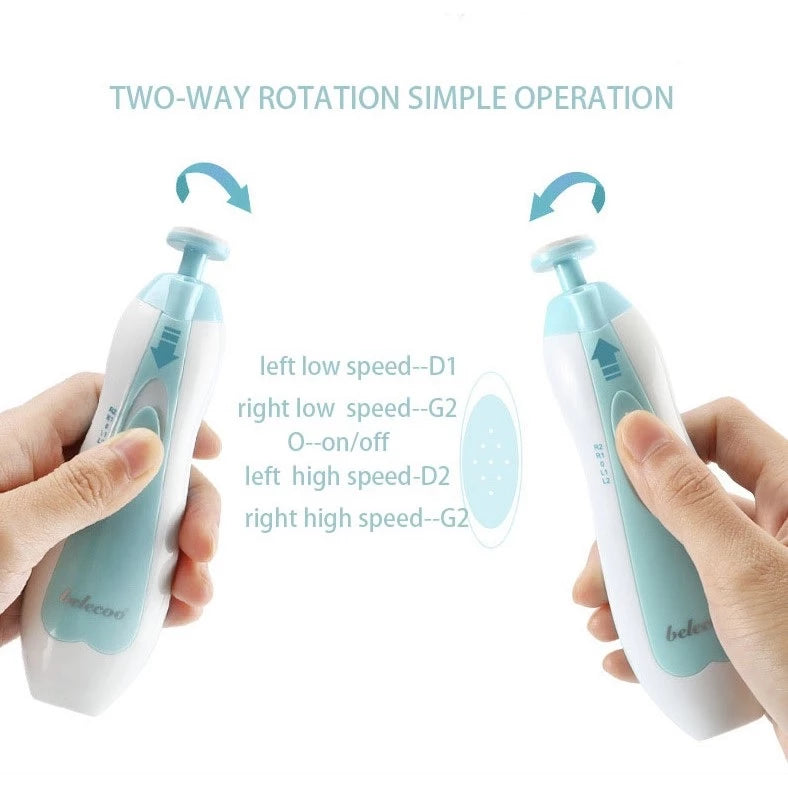 Electric Baby Nail Trimmer with LED Light