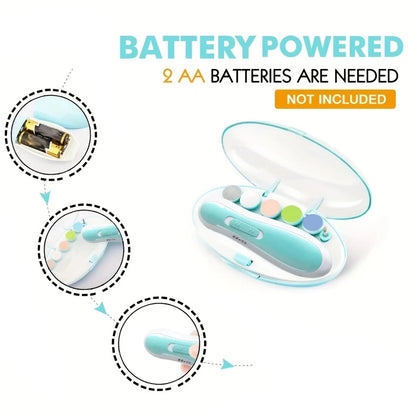 Electric Baby Nail Trimmer with LED Light