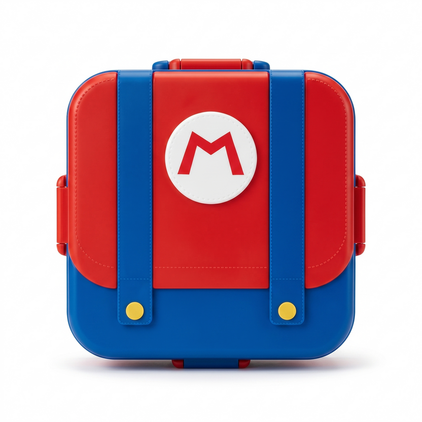 Super Mario and Luigi Character-Themed Bento Lunch Box