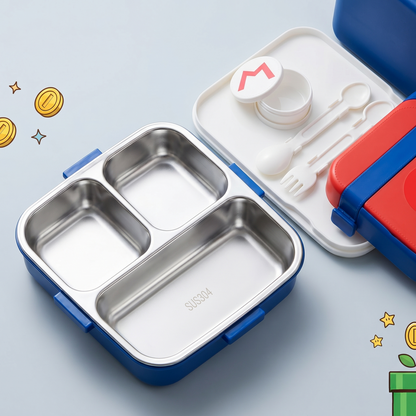 Super Mario and Luigi Character-Themed Bento Lunch Box